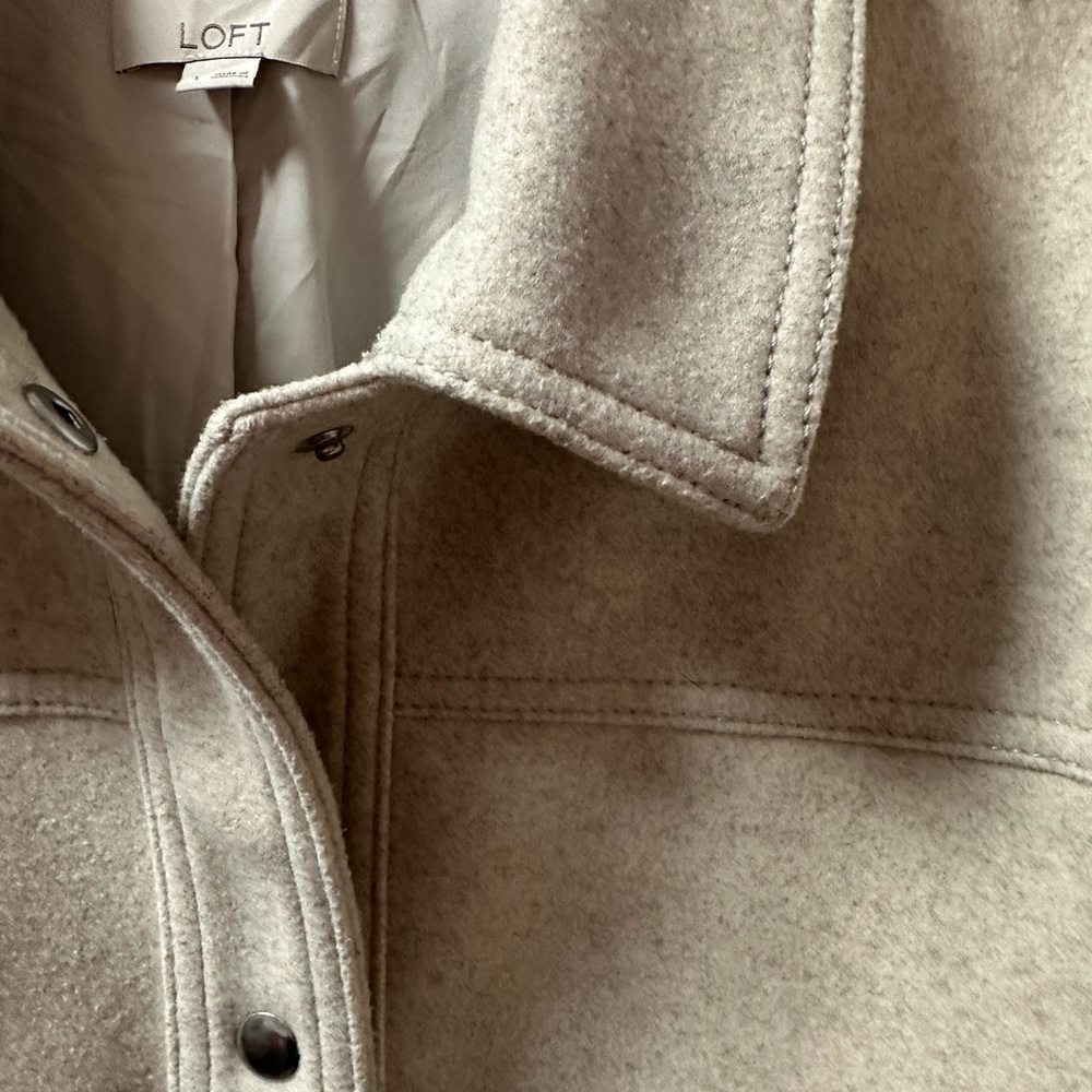 LOFT Light Tan Utility Jacket - Picture 3 of 11